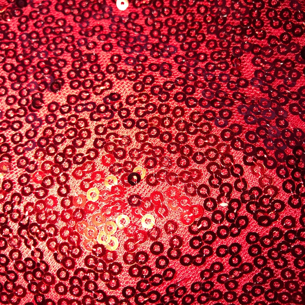 💕 Couture Handmade Full Sequin Red Grown - Picture 8 of 11